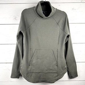 Title Nine Womens Most Wanted Tunic  Pullover Sweatshirt Size S Activewear Olive